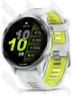 Garmin Forerunner 970 Titanium with Whitestone Case and Whitestone/Translucent Amp Yellow Band