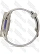 Garmin Forerunner 970 Soft Gold Titanium with French Gray Case and French Gray/Translucent Indigo Band