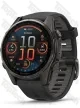 Garmin Fenix 8 43 Amoled Sapphire Carbon Gray DLC Titanium with Black/Pebble Gray Silicone