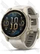 Garmin Fenix 8 43 AMOLED Sapphire, Soft Gold with Fog Gray/Dark Sandstone Silicone Band