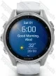 Garmin Fenix 8 43 Amoled Silver with Whitestone Silicone Band Garmin Fenix 8 43 Amoled Silver with Whitestone Silicone Band