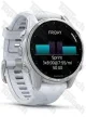 Garmin Fenix 8 43 Amoled Silver with Whitestone Silicone Band Garmin Fenix 8 43 Amoled Silver with Whitestone Silicone Band