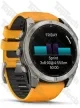 Garmin Fenix 8 51 Amoled Sapphire Titanium with Spark Orange/Grapphite Silicone Band