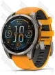 Garmin Fenix 8 47 Amoled Sapphire Titanium with Spark Orange/Grapphite Silicone Band