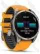 Garmin Fenix 8 47 Amoled Sapphire Titanium with Spark Orange/Grapphite Silicone Band