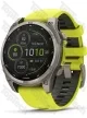 Garmin Fenix 8 47 Solar Sapphire Carbon Gray DLC Titanium with Amp Yellow/Graphite Silicone Band