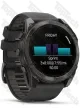 Garmin Fenix 8 51 Amoled Sapphire Carbon Gray DLC Titanium with Black/Pebble Gray Silicone Band