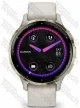 Garmin Venu 3S Soft Gold Stainless Steel Bezel with Ivory Case and Silicone Band