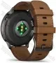Garmin Venu 4 45 мм (черный/коричневый кожаный) Garmin Venu 4 45 мм (черный/коричневый кожаный)