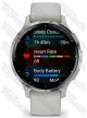 Garmin Venu 3S Silver Stainless Steel Bezel with Sage Gray Case and Silicone Band