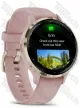 Garmin Venu 3S Soft Gold Stainless Steel Bezel with Dust Rose Case and Silicone Band