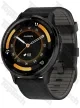 Garmin Venu 3 Slate Stainless Steel Bezel with Black Case and Leather Band