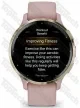Garmin Venu 3S Soft Gold Stainless Steel Bezel with Dust Rose Case and Silicone Band
