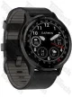 Garmin Venu 3 Slate Stainless Steel Bezel with Black Case and Leather Band