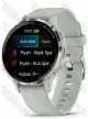 Garmin Venu 3S Silver Stainless Steel Bezel with Sage Gray Case and Silicone Band